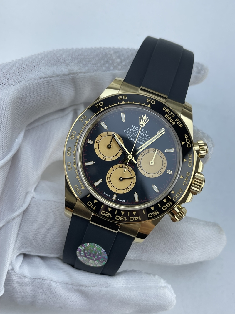 (준비완료/특급배송)NO.4143/QP공장 롤렉스 데이토나 126518 옐로우골드 블랙YG 다이얼 오이스터플렉스 스트랩 JH4131 EF